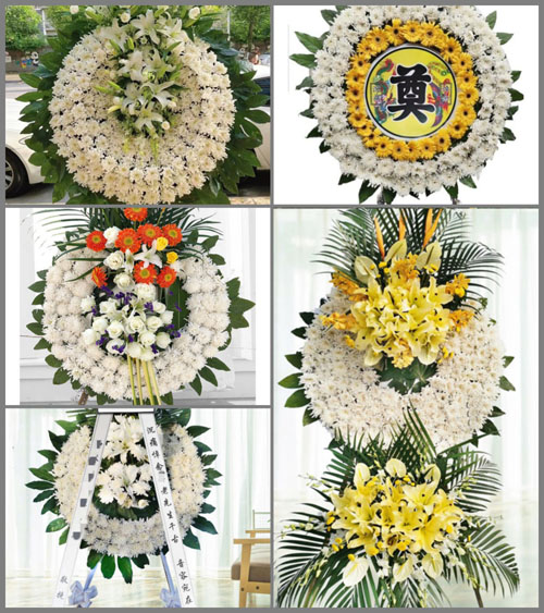 上海嘉定区马陆镇彭赵村花圈速递