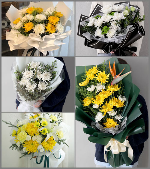 上海嘉定区马陆镇彭赵村白事花束代送